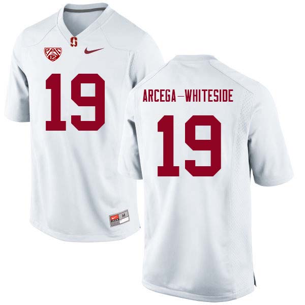 Men Stanford Cardinal #19 J.J. Arcega-Whiteside College Football Jerseys Sale-White - Click Image to Close